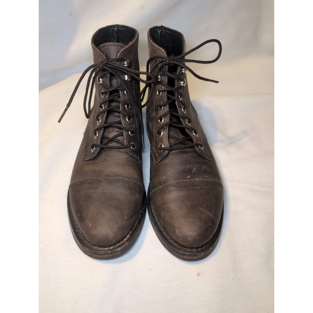 Thursday Captain Everyday Lace Up Boots Mens 7.5 Brown Leather